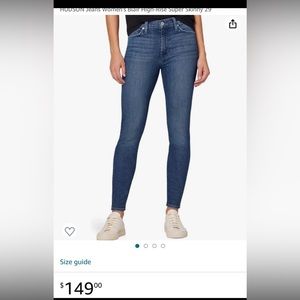 Hudson, High Rise Blair Ankle Super Skinny jeans